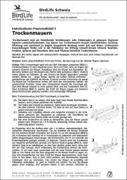 Kleinstrukturen-Praxismerkblatt 3 &ndash; Trockenmauern