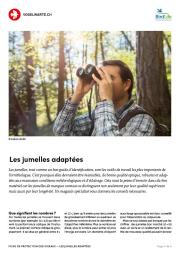 Les jumelles adapt&eacute;es
