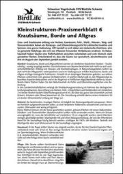 Kleinstrukturen-Praxismerkblatt 6 &ndash; Krauts&auml;ume, Borde und Altgras