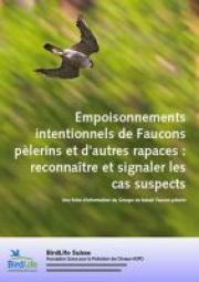 Empoisonnements de Faucons p&egrave;lerins et d'autres rapaces