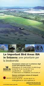 Flyer &laquo;Le Important Bird Areas IBA in Svizzera&raquo;
